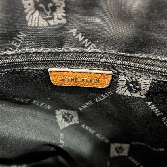 Anne Klein Black Textured Satchel Bag - Picture 8 of 8